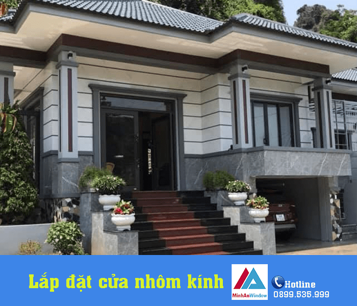 Công trình cửa nhôm kính Minh An Window lắp đặt nhà ở tại quận Hà Đông