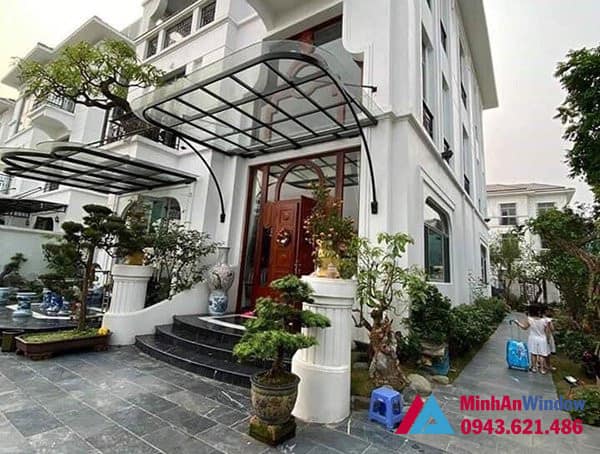 Mẫu mái kính Minh An Window lắp cho nhà biệt thự tại huyện Chương Mỹ