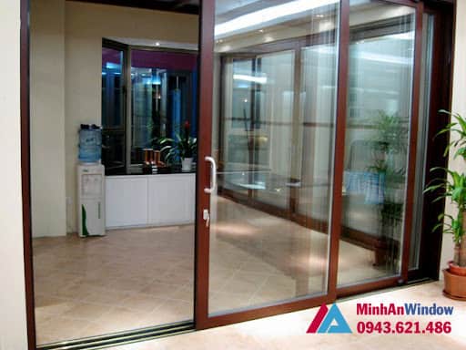 Mẫu cửa trượt nhôm kính nhà xưởng tại Hà Nội do Minh An Window lắp đặt và thi công