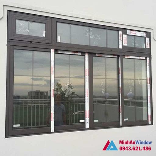 Mẫu cửa sổ nhôm kính tại cụm CN Ninh Hiệp - Hà Nội do Minh An Window thi công