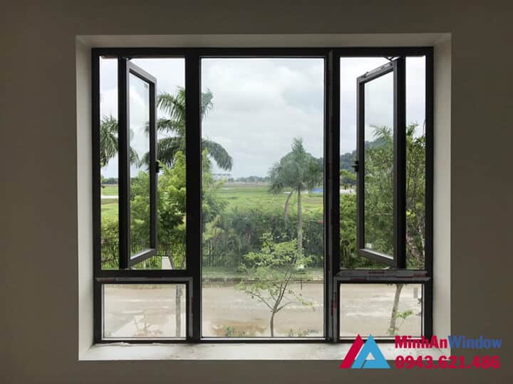 Mẫu cửa sổ nhôm kính Minh An Window lắp đặt tại KCN Phú Nghĩa