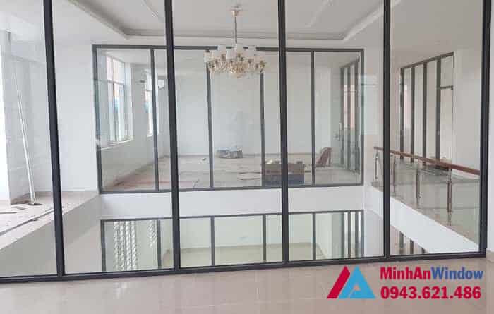 Mẫu cửa vách nhôm kính Minh An Window lắp đặt tại cụm CN Ninh Hiệp - Hà Nội
