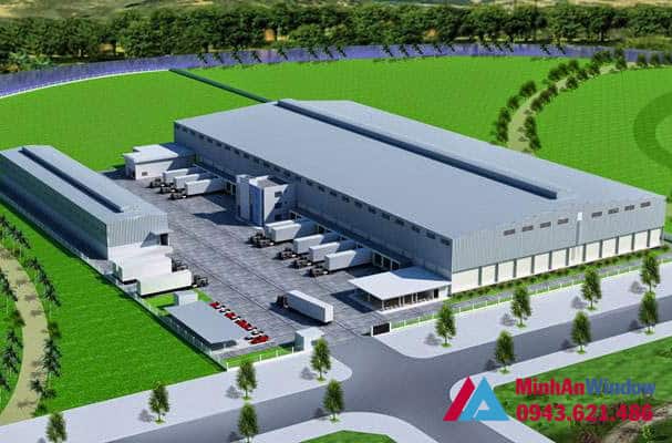Công trình cửa nhôm kính, khu công nghiệp và nhà xưởng tại Thanh Hóa