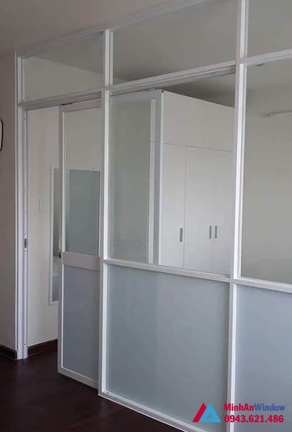 Mẫu cửa nhôm kính Minh An Window lắp đặt tại KCN Thăng Long - Hà Nội