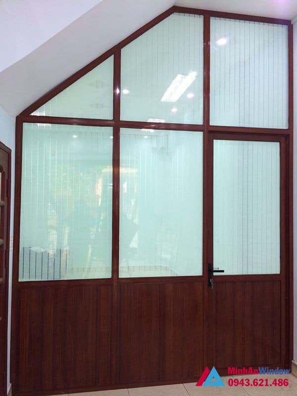 Mẫu cửa vách nhôm kính Minh An Window lắp đặt tại KCN Thăng Long - Hà Nội