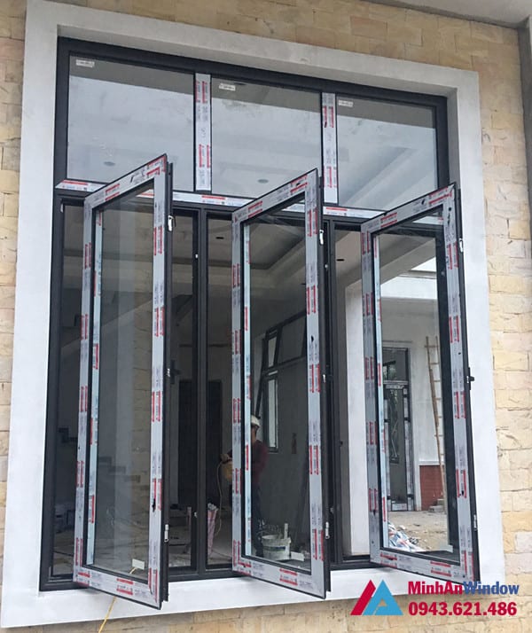 Mẫu cửa sổ nhôm kính Minh An Window lắp đặt tại KCN Thăng Long - Hà Nội