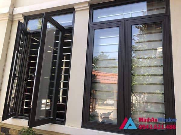 Mẫu cửa sổ nhôm kính 2 cánh Minh An Window lắp đặt cho khách hàng tại huyện Mỹ Đức