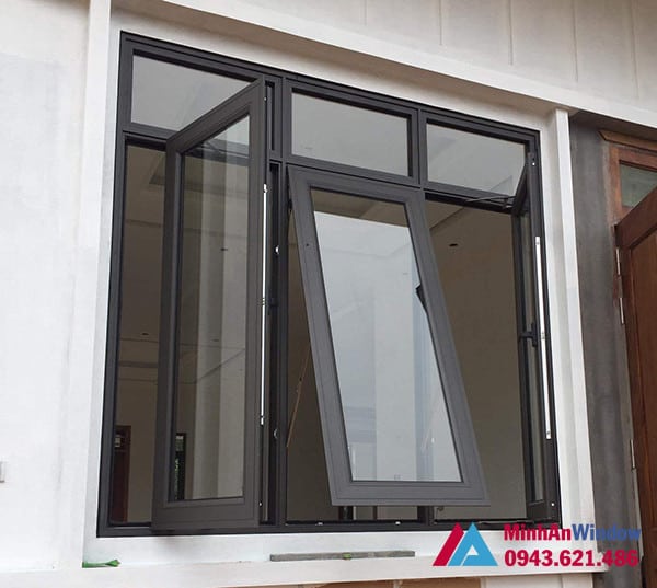 Mẫu cửa sổ nhôm kính 3 cánh Minh An Window lắp đặt cho khách hàng tại huyện Thường Tín