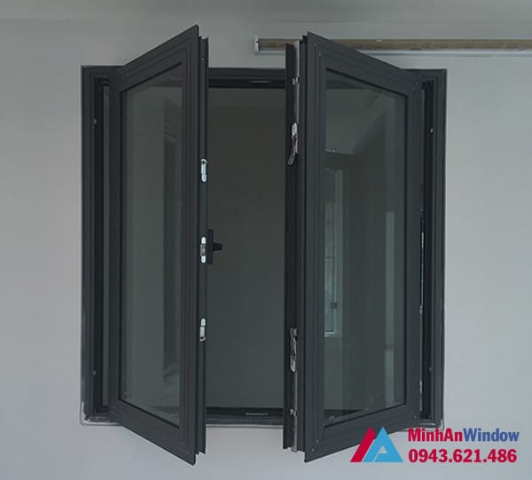 Mẫu cửa sổ nhôm kính Minh An Window lắp đặt tại KCN Thăng Long - Hà Nội