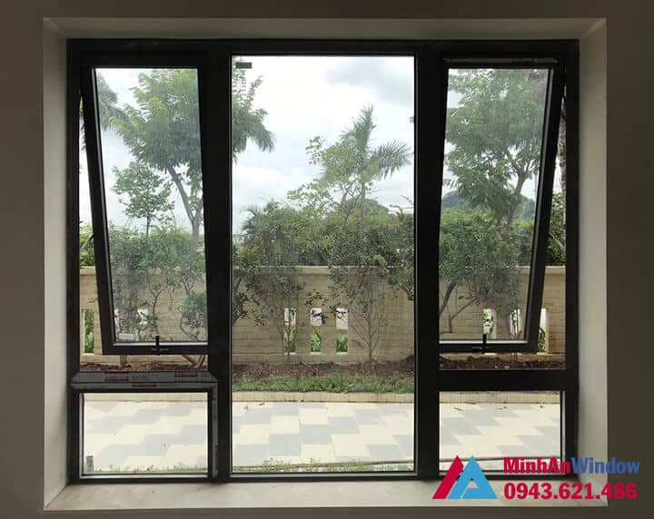 Cửa sổ nhôm kính tại cụm công nghiệp Thanh Oai - Hà Nội do Minh An Window lắp đặt