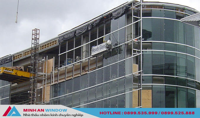 Vách mặt dựng nhôm Xingfa cao cấp cho các công trình lớn - Minh An Window đã thi công