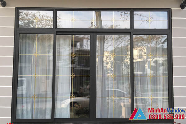 Mẫu cửa sổ nhôm kính đẩy ngang 4 cánh do Minh An Window lắp đặt