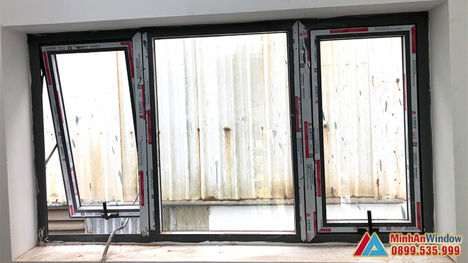 Mẫu cửa sổ nhôm kính Minh An Window lắp đặt cho khu công nghiệp Hoàn Sơn