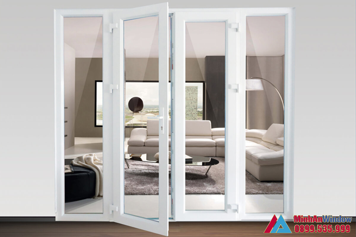 Mẫu cửa đi nhôm kính do Minh An Window lắp đặt