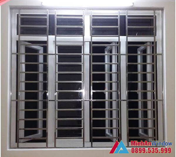 Khung inox chắc chắc có khả năng chống trộm cao