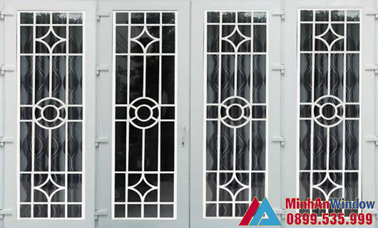 Mẫu khung bảo vệ cửa sổ bằng sắt do Minh An Window thiết kế và lắp đặt