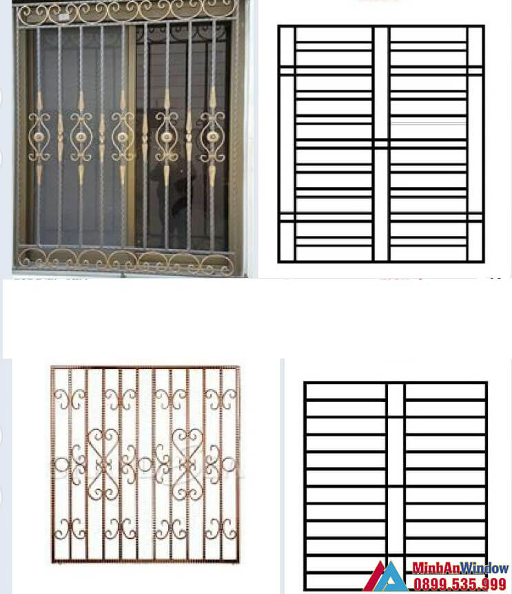 Các mẫu khung bảo vệ cửa sổ truyền thống