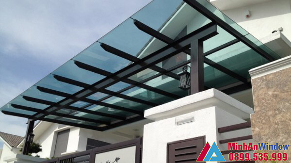 Mái kính biệt thự bền đẹp - Minh An Window thi công và lắp đặt