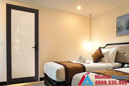 Mẫu cửa nhôm cao cấp sử dụng cho phòng ngủ do Minh An Window lắp đặt