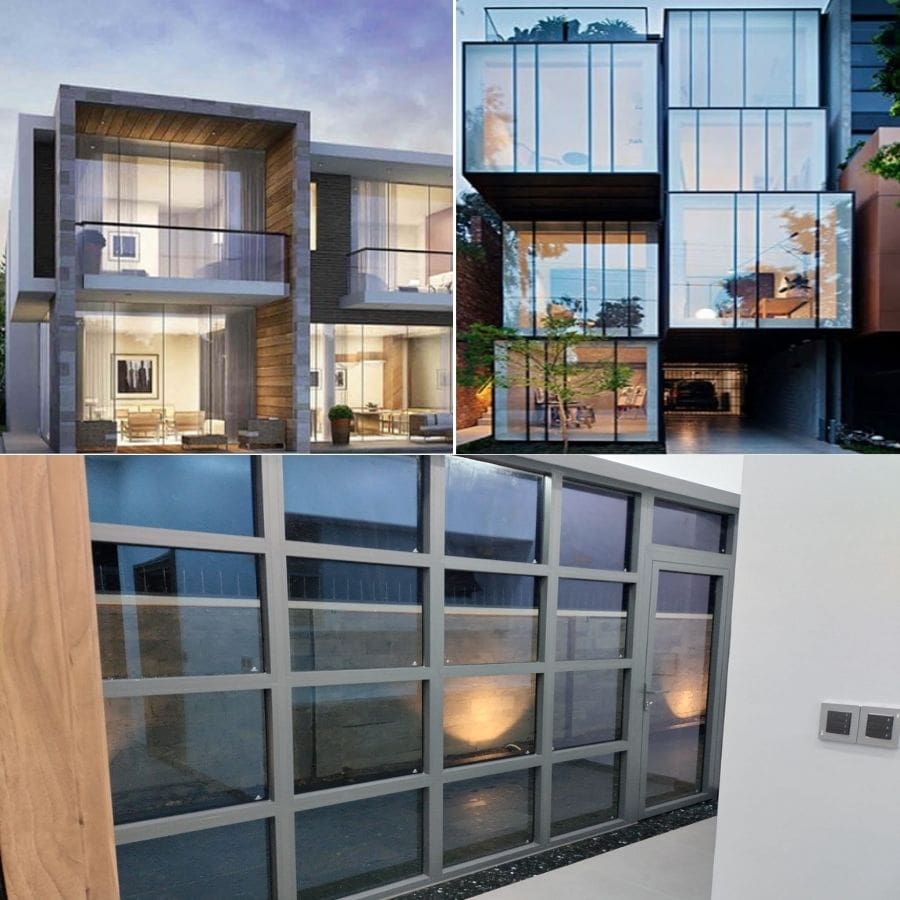 Cửa kính cường lực nhà ống