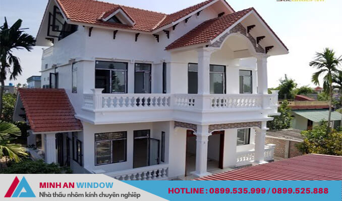 Minh An Window thiết kế và lắp đặt cửa sổ nhôm kính 3 cánh cho công trình nhà ở tại Bắc Ninh
