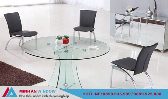 Mẫu bàn kính cường lực - Minh An Window thiết kế và lắp đặt Mẫu bàn kính cường lực - Minh An Window thiết kế và lắp đặt