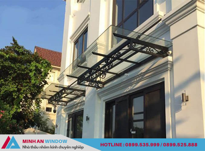 Mẫu mái kính nhà biệt thự tại Bắc Ninh- Minh An Window thi công và lắp đặt