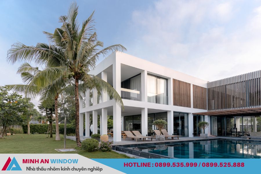 Công trình biệt thự sử dụng nhôm SeaAluk đẳng cấp