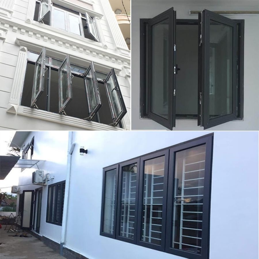 cửa nhôm kính xingfa 2 cánh