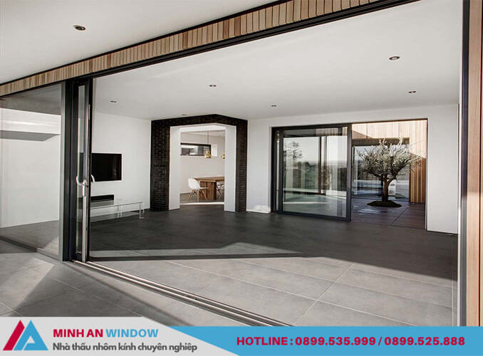 Mẫu cửa lùa nhôm 1 cánh - Minh An Window lắp đặt cho khu nghỉ dưỡng Mẫu cửa lùa nhôm 1 cánh - Minh An Window lắp đặt cho khu nghỉ dưỡng