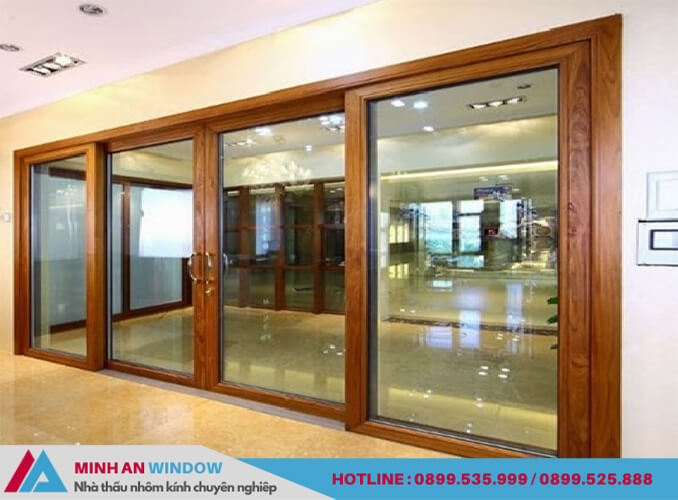 Mẫu Cửa nhôm hộp vân gỗ cánh trượt cao cấp mẫu đẹp nhất 2021 Mẫu Cửa nhôm hộp vân gỗ cánh trượt cao cấp mẫu đẹp nhất 2021