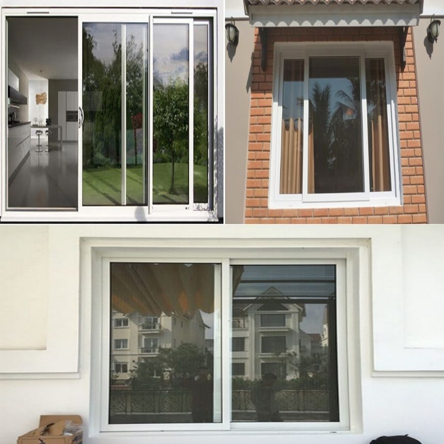 Cửa sổ lùa nhôm kính 2 cánh