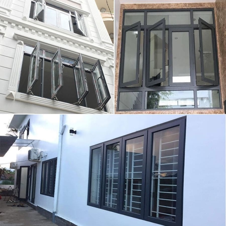 cửa sổ nhôm kính xingfa 4 cánh