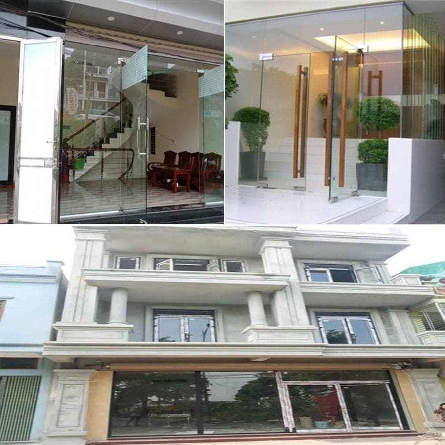 Cửa kính cường lực mặt tiền