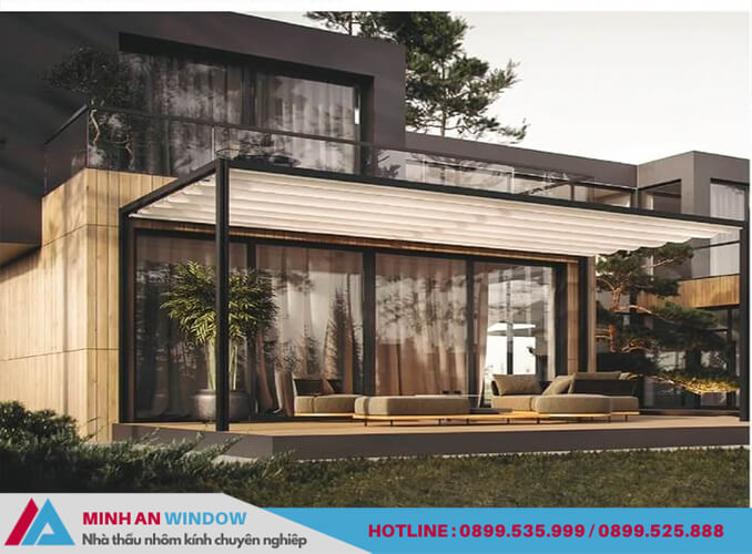Công trình cửa nhôm Kenwin - Minh An Window thiết kế và lắp đặt cho nhà ở hiện đại