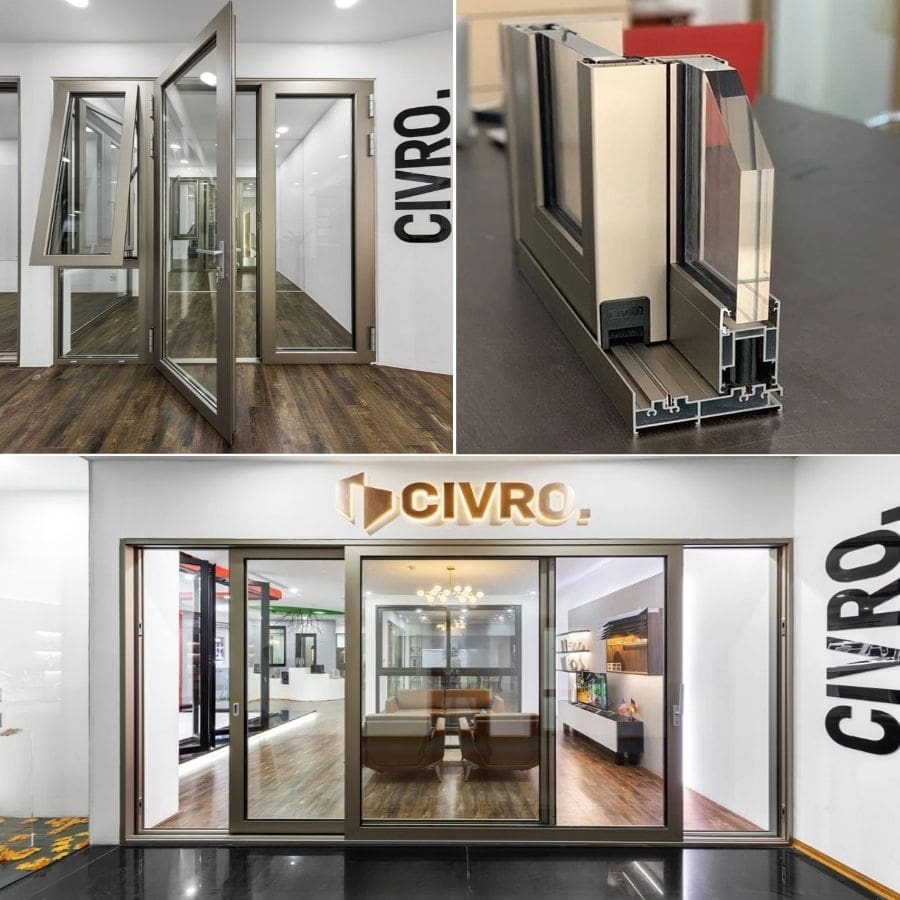 Cửa nhôm Civro cao cấp nhập khẩu đức