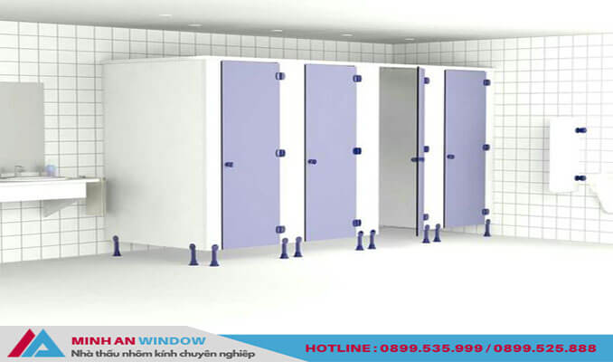 Mẫu Vách ngăn nhà vệ sinh Compact cao cấp chất lượng phổ biến