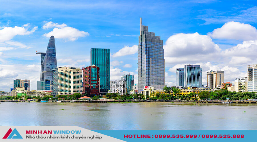 Dự án lắp đặt Vách kính nhà cao tầng Vietcombank Tower Sài Gòn
