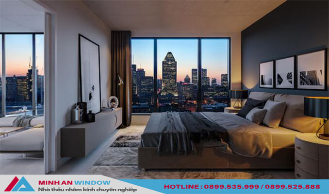 Phòng ngủ bằng nhôm kính cao cấp chất lượng mang lại phong cách riêngPhòng ngủ bằng nhôm kính cao cấp chất lượng mang lại phong cách riêng