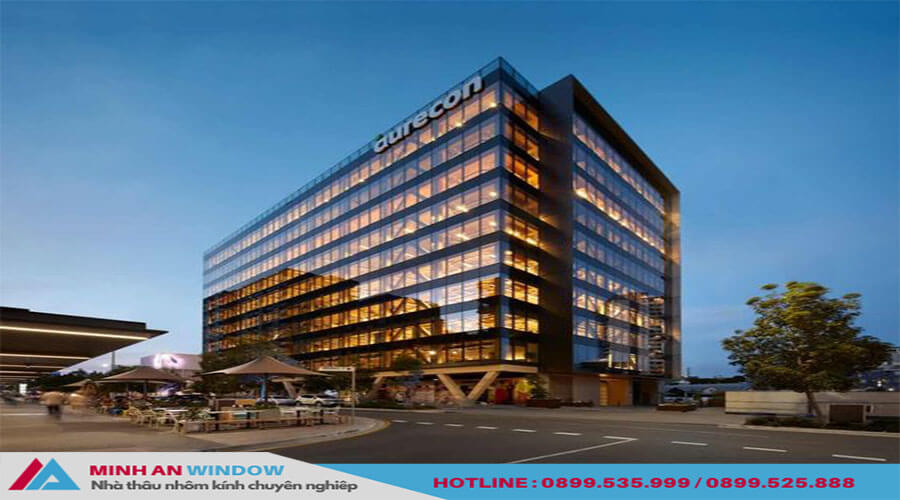 Vách kính mặt dựng nhà cao tầng lộ đố cao cấp cho các văn phòng chất lượng