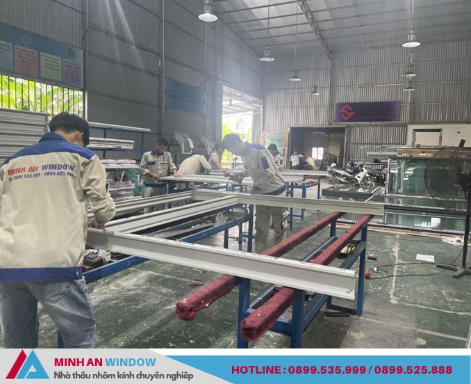 Xưởng sản xuất gia công cửa nhôm Xingfa trong nước giá rẻ chuẩn dự án