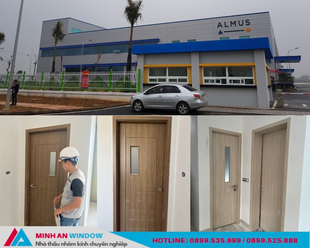 Công trình Nhà máy Almus Phú Thọ - Cung cấp lắp đặt Cửa nhựa Composite