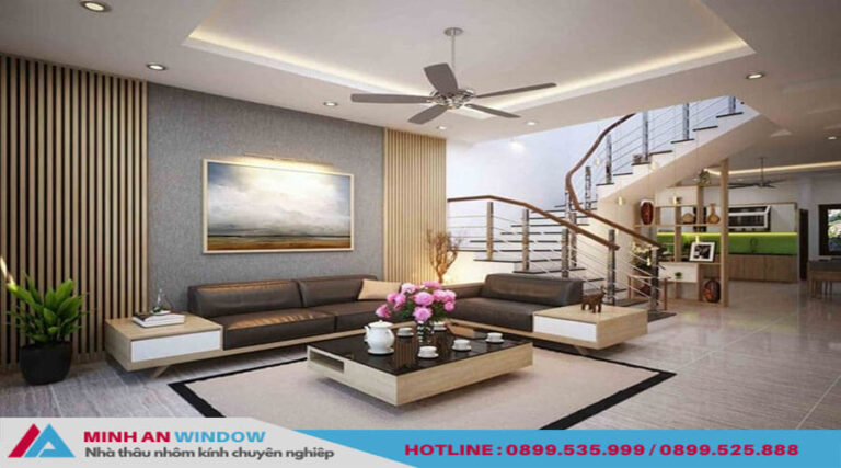 Thiết kế cầu thang nhà ống 4m siêu đẹp, hiện đại, sang trọng