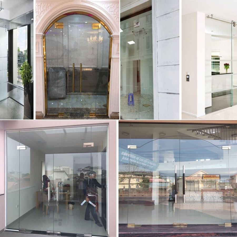 Cửa kính cường lực nhà cấp 4