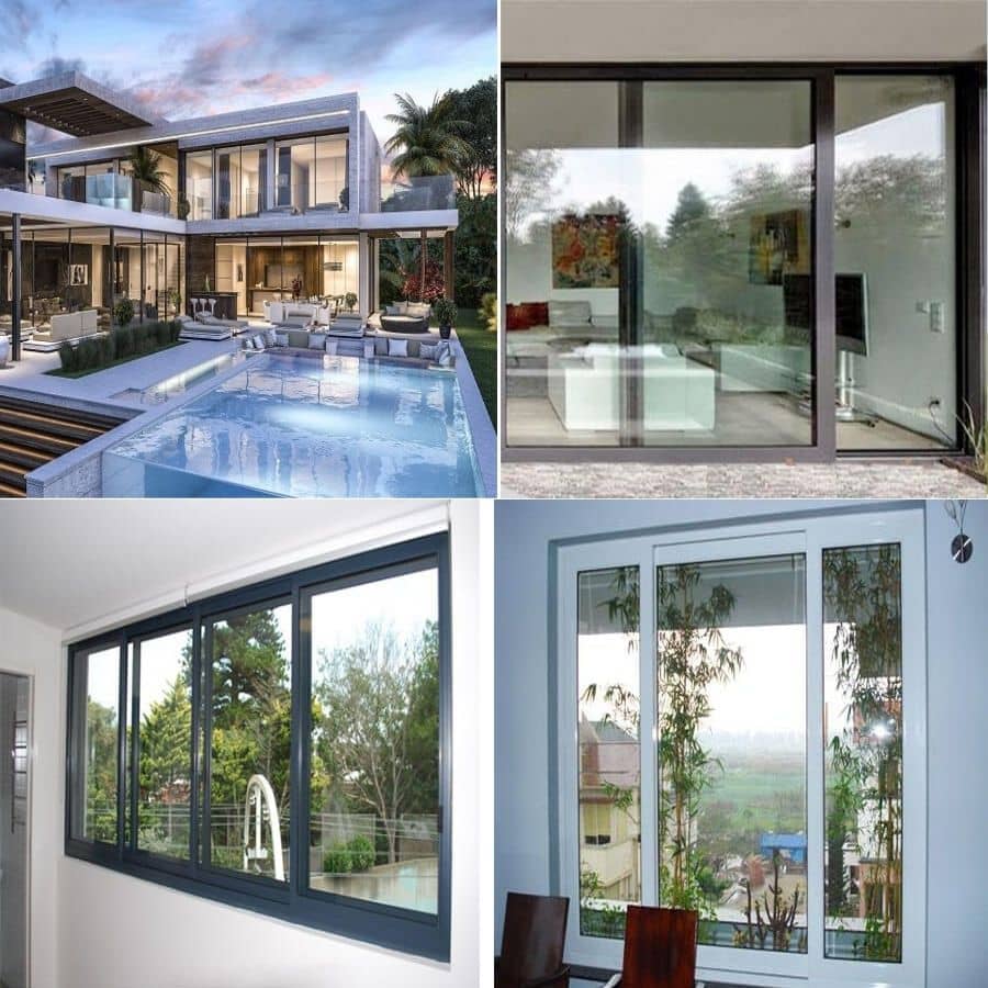 Cửa kính cường lực nhà hướng tây