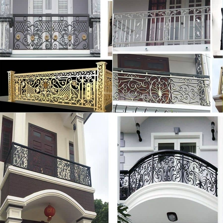 Lan can inox biệt thự