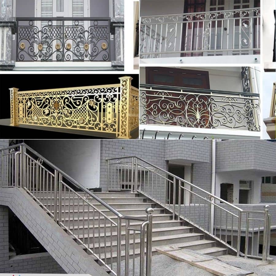 Lan can inox ngoài trời
