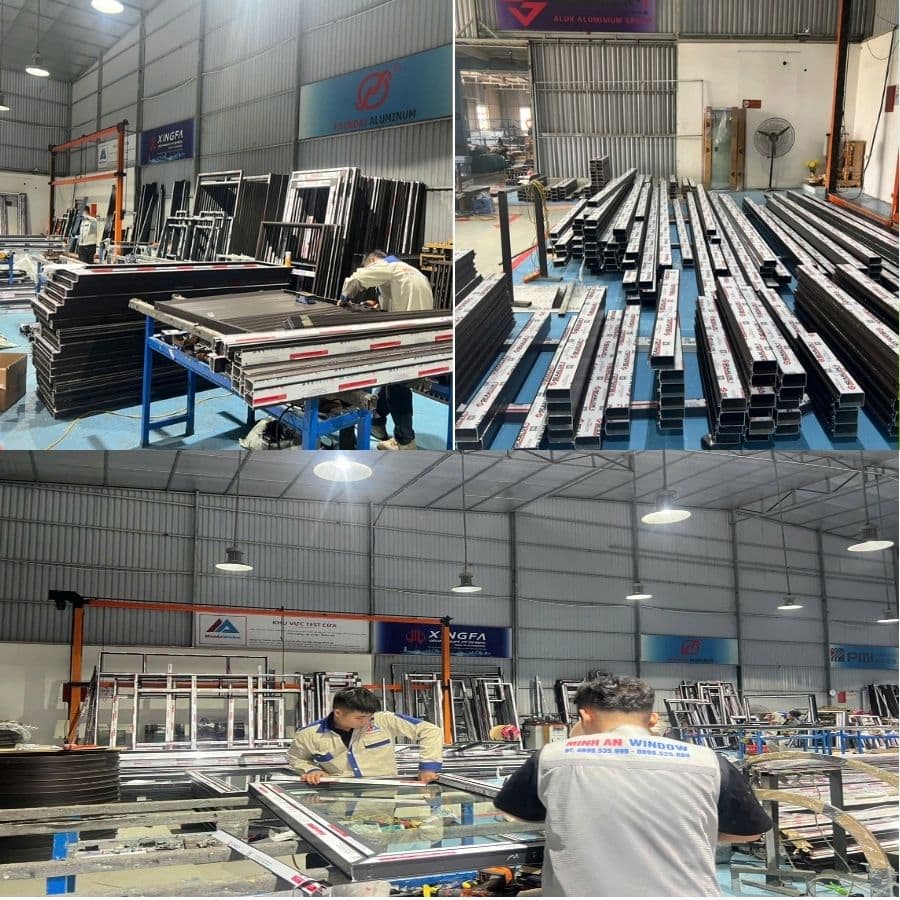 Gia công cửa nhôm
