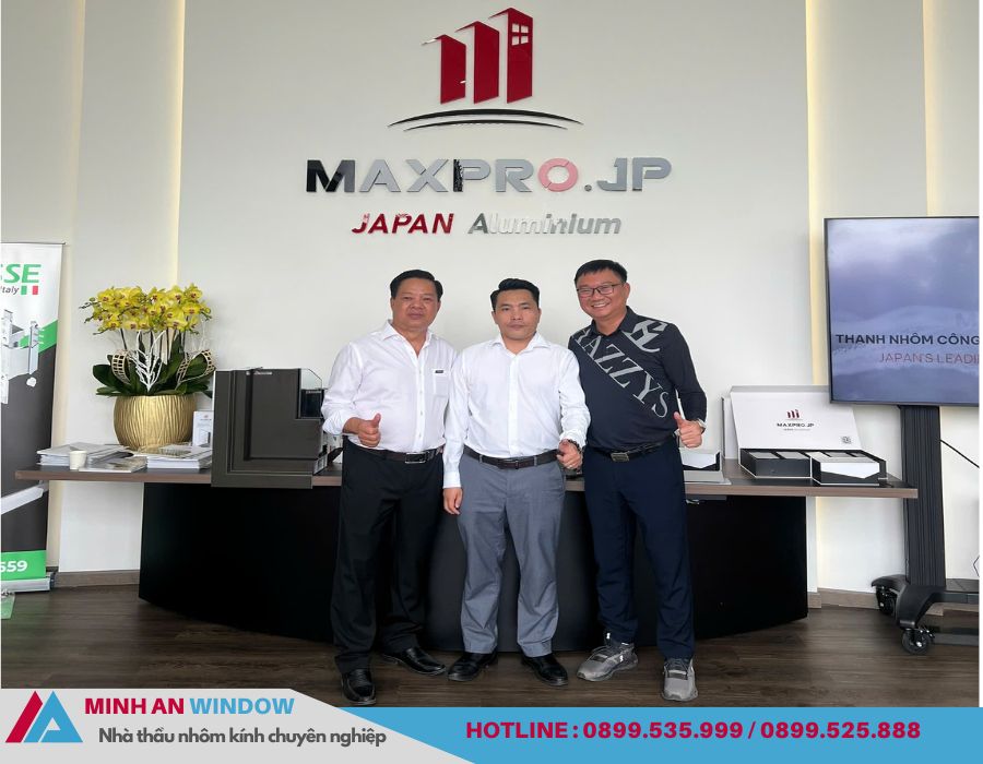 Đại diện Minh An Window có buổi gặp mặt tại nhà máy nhôm Maxpro