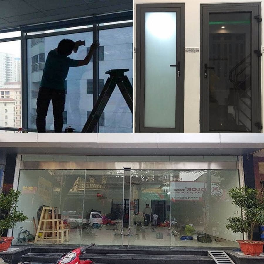 Cửa kính cường lực chống nhìn trộm